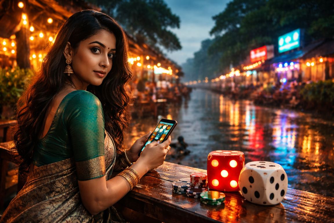 কুমিল্লার ডাইস গেম নীয়ন আলোতে